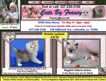 Tablet Screenshot of catsbyfrancy.com